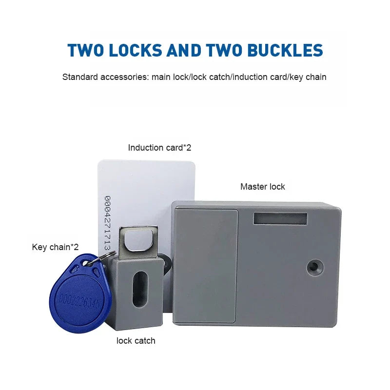 Invisible Magnetic Cabinet Lock – Hidden RFID Drawer Lock