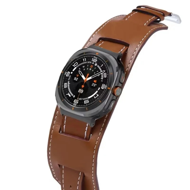 Samsung Galaxy Leather Watch Band - Watch8/Watch8 Classic/Watch9/Ultra/Ultra2