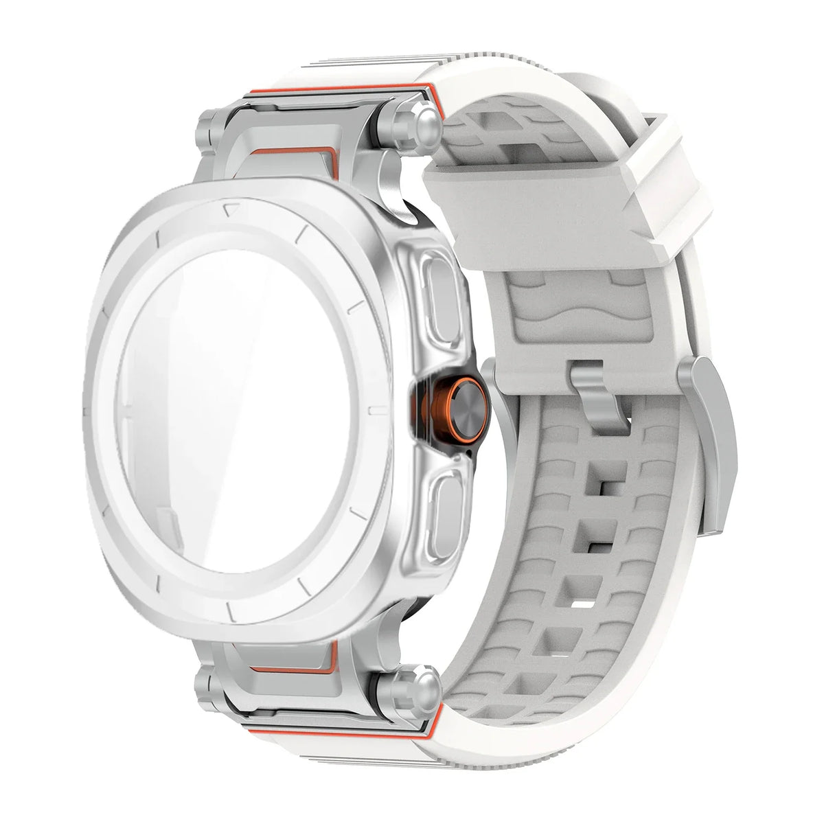 Samsung Galaxy Ultra/Ultra2 Silicone Sport Watch Band - Acrylic Case