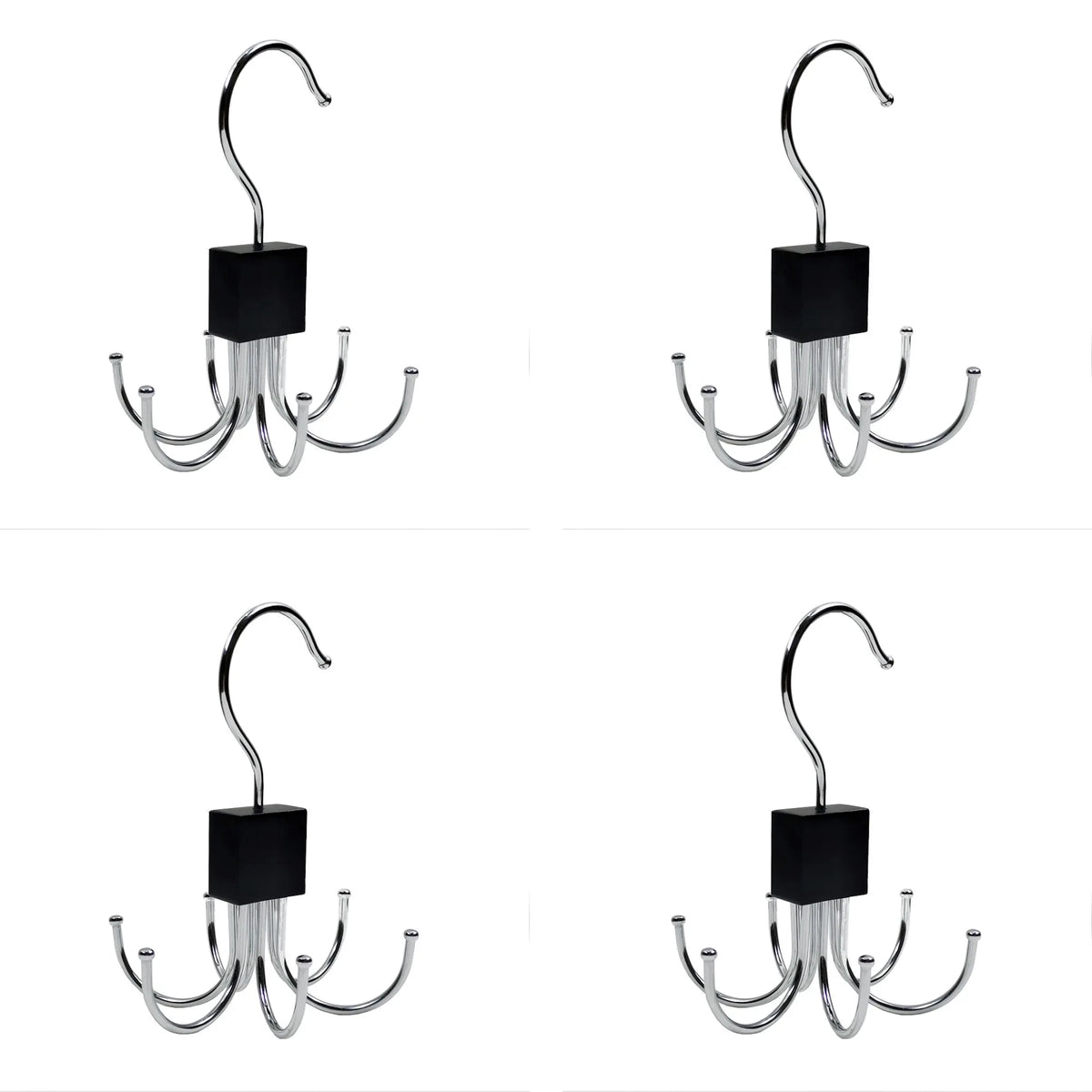 1/2 Piece Multifunctional Hook, Multi Claw Bag Storage Hook, Tie Metal Storage Suitable for Scarves, Belts, Home Storage