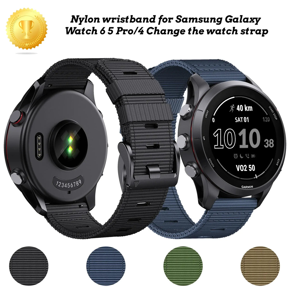 Amazfit Nylon Loop Band for Smartwatch Breathable Comfort Strap