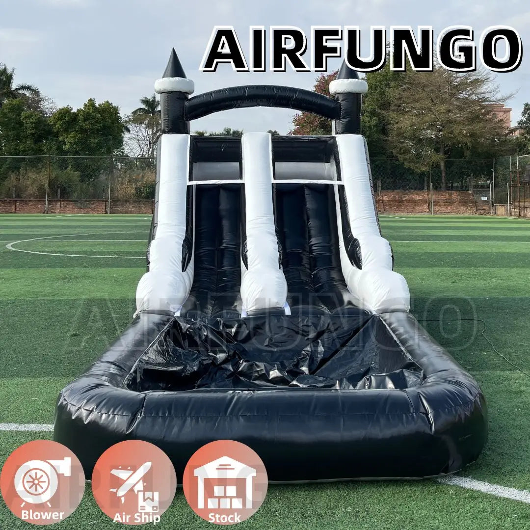 Tobogán Acuático Hinchable de Grado Comercial con Piscina de Salpicaduras, Castillo Hinchable para Adultos y Niños, Incluye Soplador, Personalizable