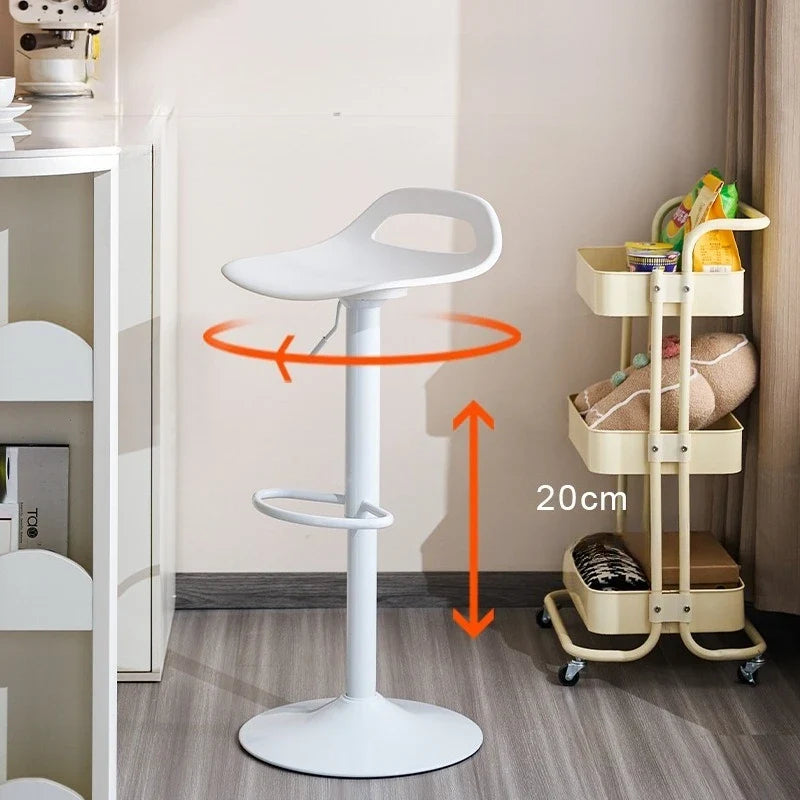 Adjustable Swivel Hydraulic Bar Stool Counter Stool Kitchen Bar Chair Backrest Padded Seat Commercial Home Island Pair Chaise