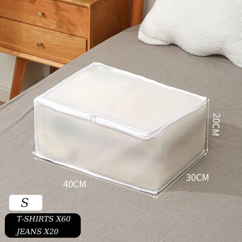 Underbed Storage Bag Foldable Quilt Bag Wardrobe Clothes Storage Box Dustproof Organizer Large Capacity Quilt Storage Bag