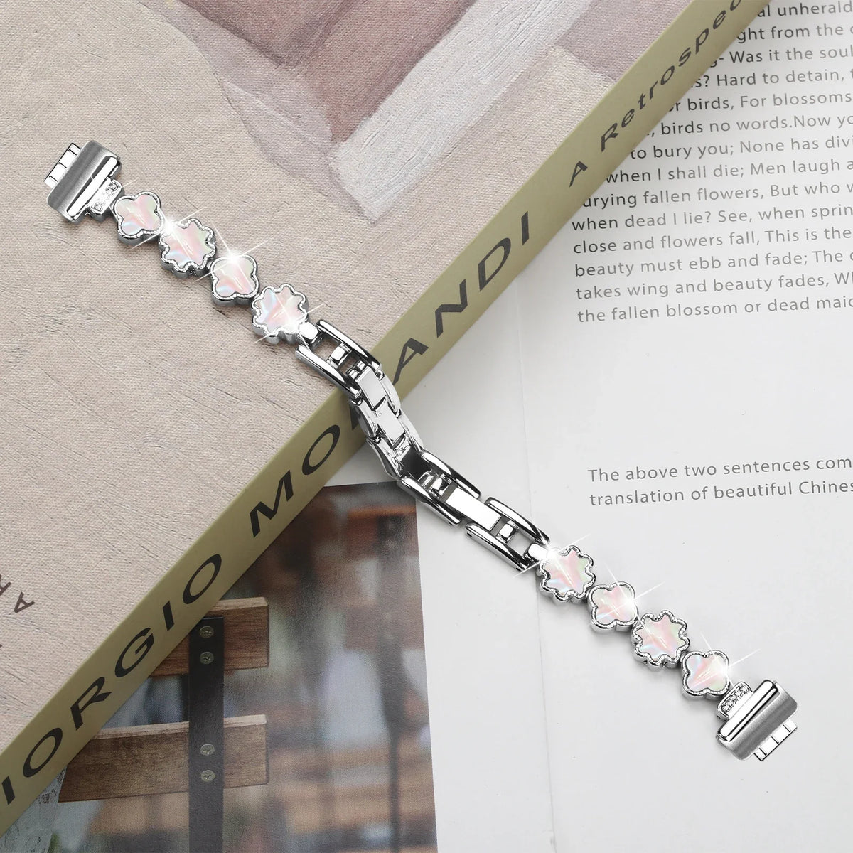 Fitbit Inspire & Ace Stainless Steel Clover Bracelet