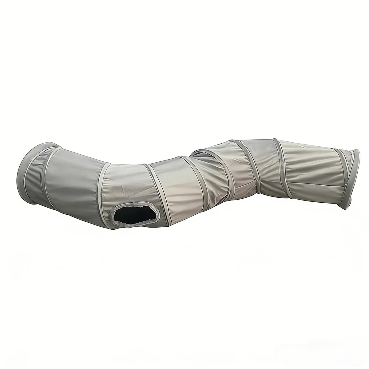 Juguete de túnel plegable para gatos con forma de S, laberinto interactivo de felpa para gatos, túnel de juego retráctil para interiores y exteriores, escondite duradero para mascotas