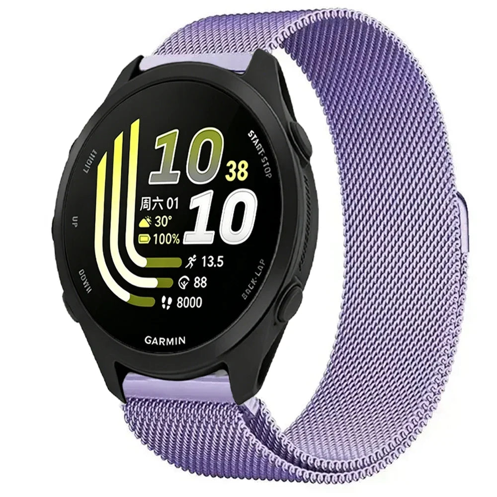 Garmin Milanese Smartwatch Band - Magnetic Metal Strap