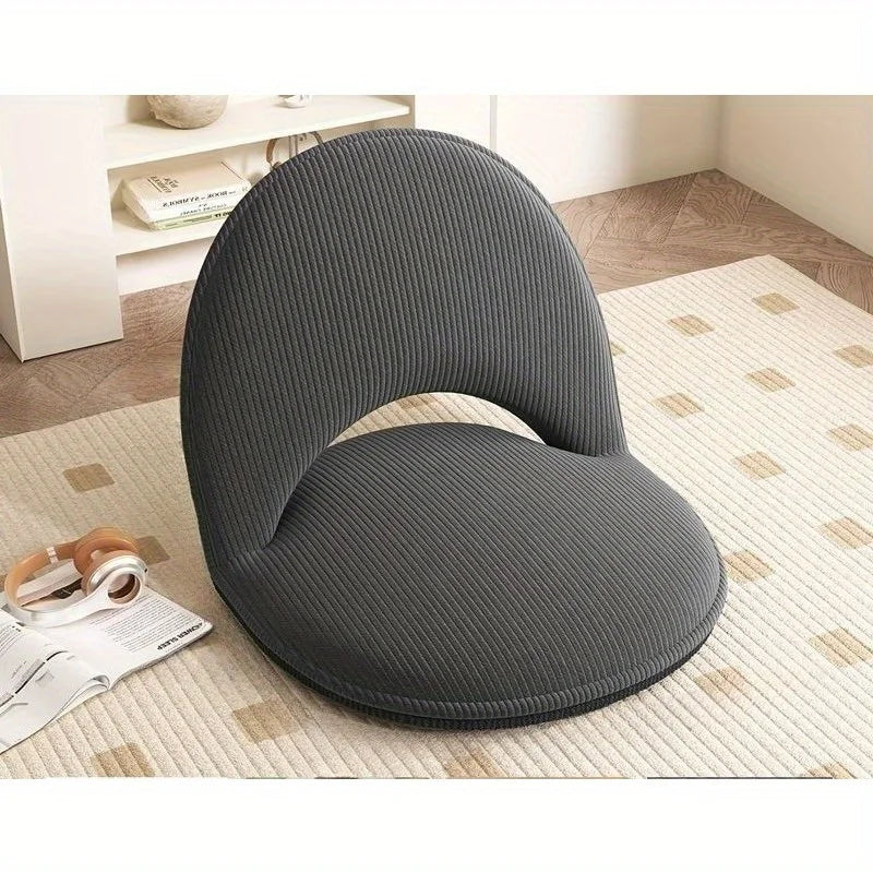 Foldable Backrest Tatami Lounger for Sitting & Sleeping, Small Space Bed for Bay Window Guest, Convertible Floor Cushion Chair
