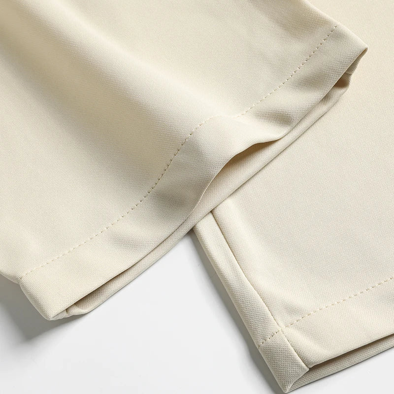 29-42 Men's Summer Pants Thin Straight Stretch Casual Pants with No Trace No Ironing Fabric Silky and Cool Feeling