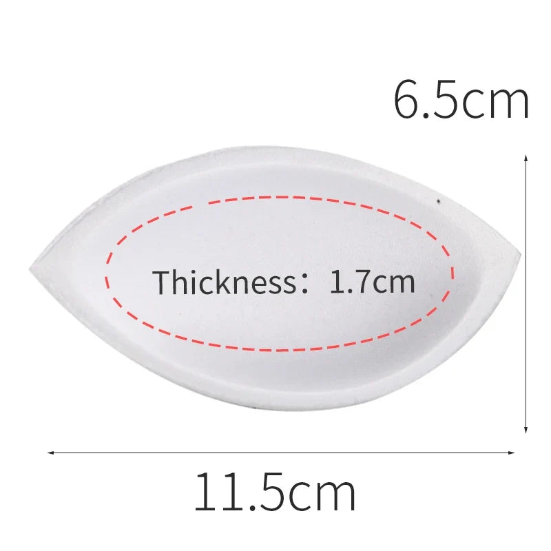 1pair Sponge Inserts In Bra Padded for Swimsuit Breast Push Up Fill Brassiere Breast Patch Pads Women Intimates Accessories
