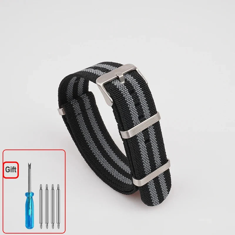 Polar Elastic Nylon Watch Band, NATO Strap for Polar Smartwatch, Waterproof