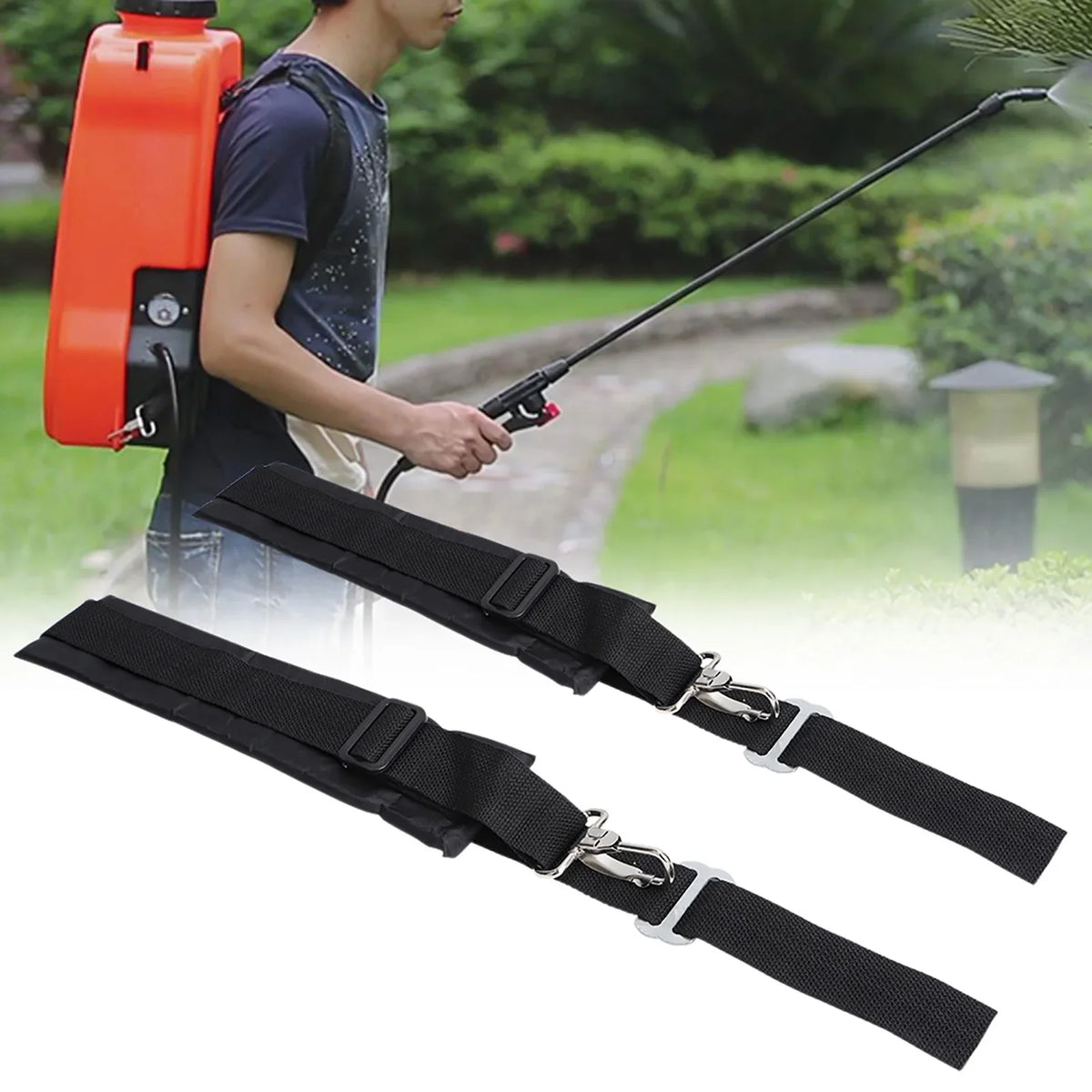Correa de hombro para pulverizador de mochila, correa de esponja para agricultura y jardinería, correa de mochila para riego, correa de pulverizador ponible con esponja