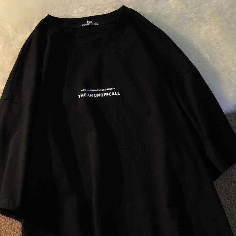 Men's Summer Letter Print T-Shirt