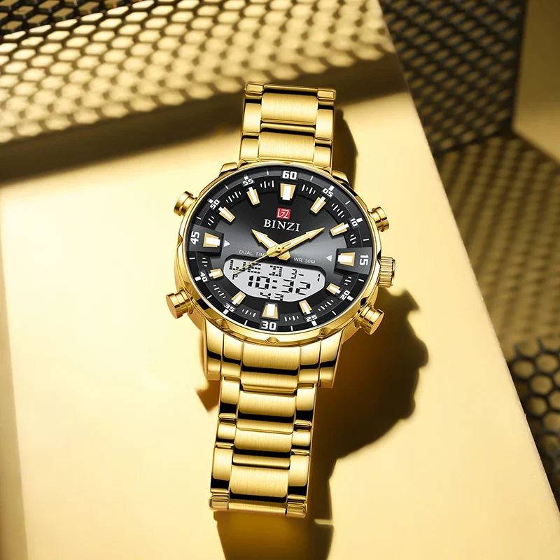 Men’s Analog-Digital Quartz Dress Watch with Chronograph