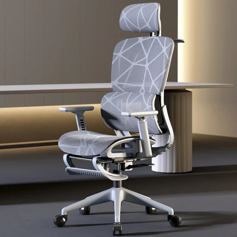Silla ergonómica Silla de ordenador para el hogar Silla de oficina cómoda para sedentarismo Respaldo Asiento Escritorio de estudio Silla de estudio E-sports