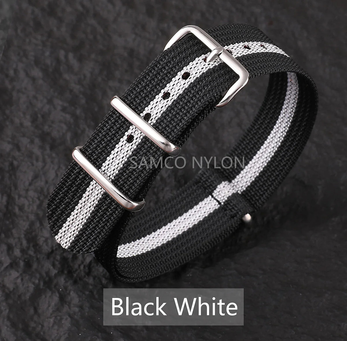 COROS Nylon Ribbed Watch Band For Smartwatch - Military Washable Strap
