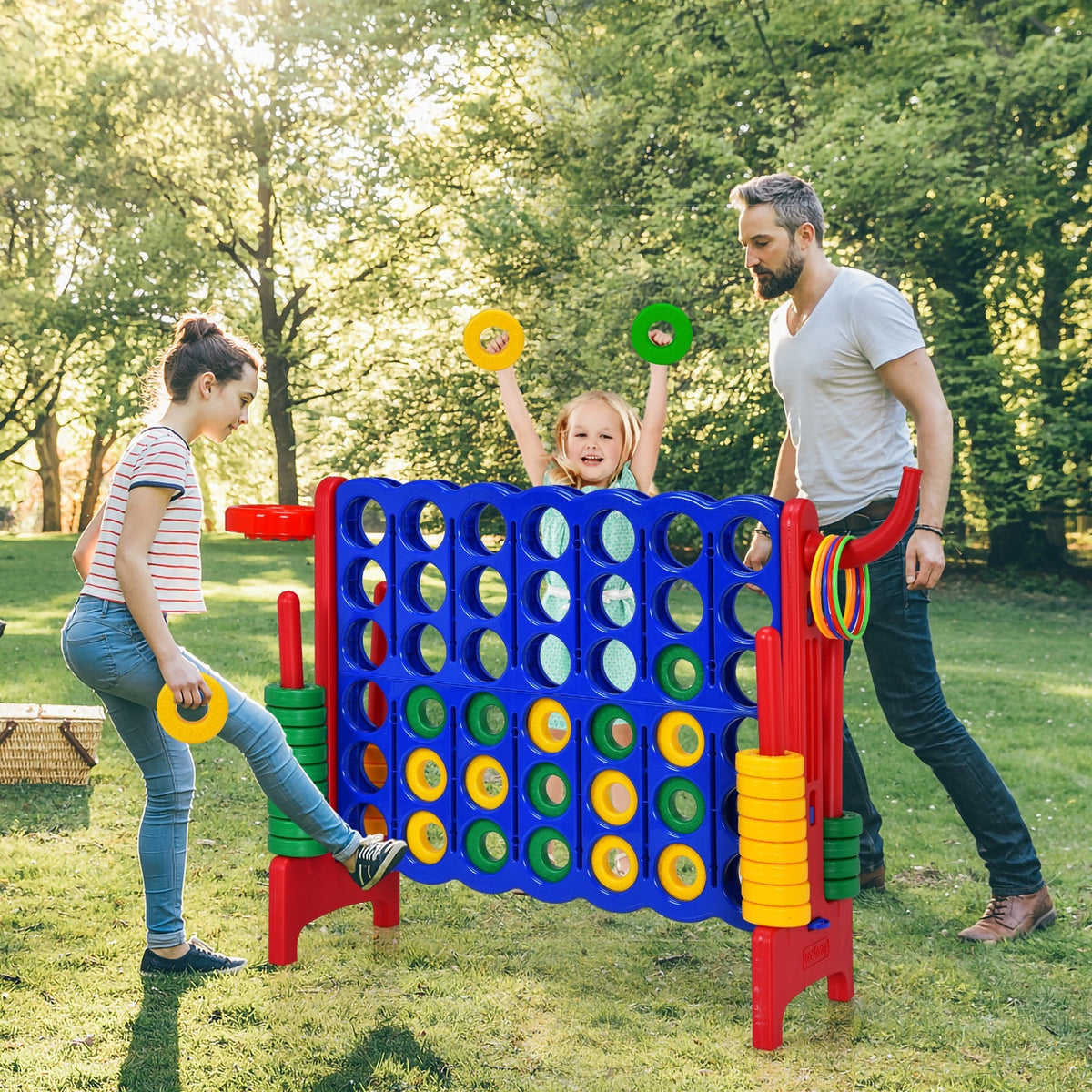 2.5Ft 4-to-Score Giant Game Set-Green