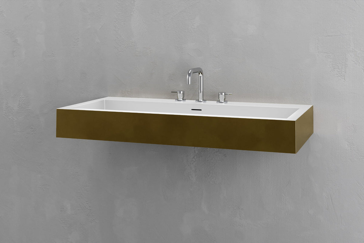 Wall Mounted Rectangular Bathroom Sink