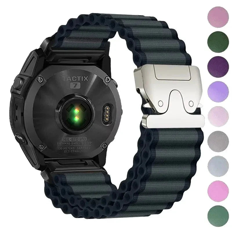 Garmin Woven Nylon Smartwatch Band - QuickFit Sport Strap