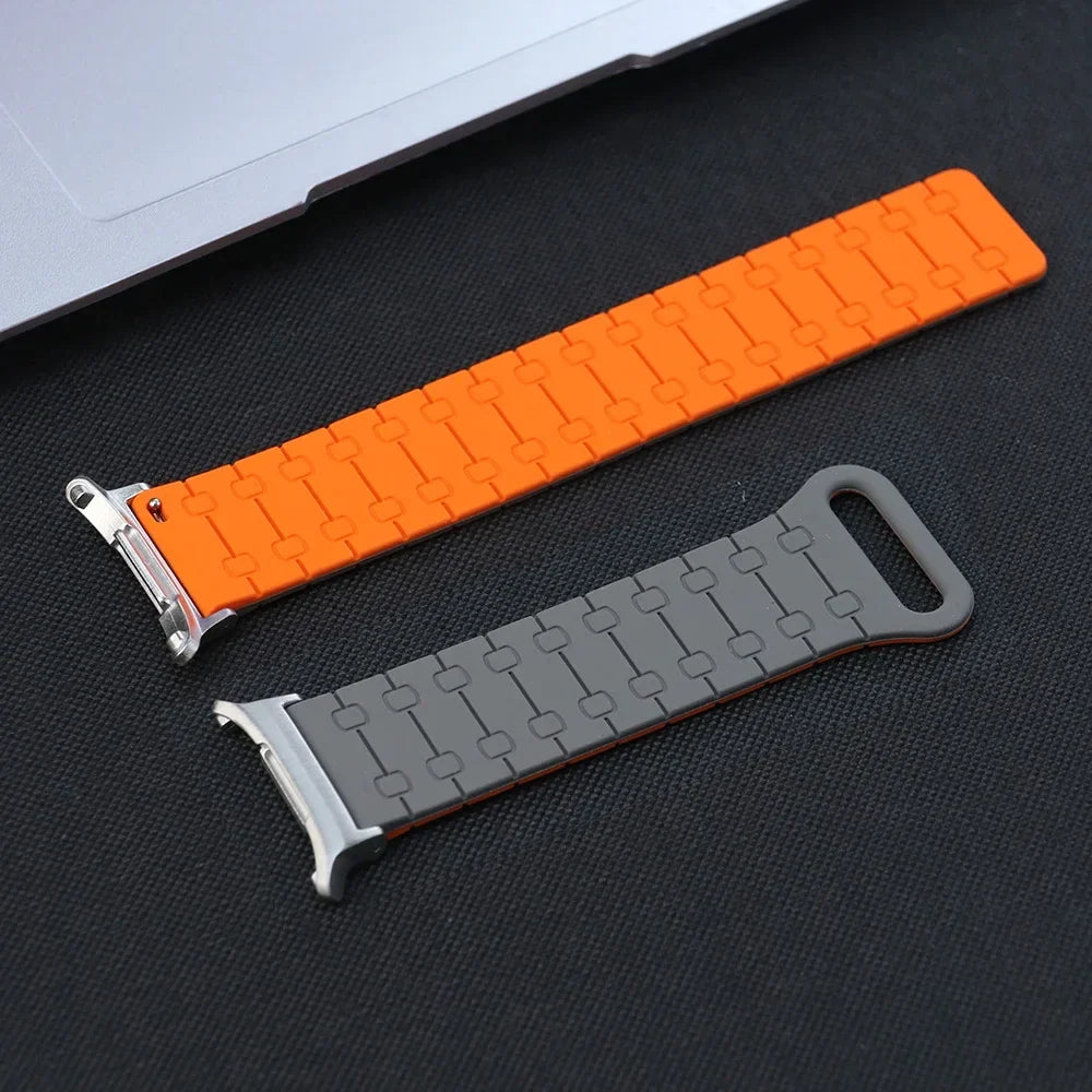 Samsung Galaxy Silicone Link Watch Band – Magnetic for Ultra/Ultra2/Watch8/Watch8 Classic/Watch9