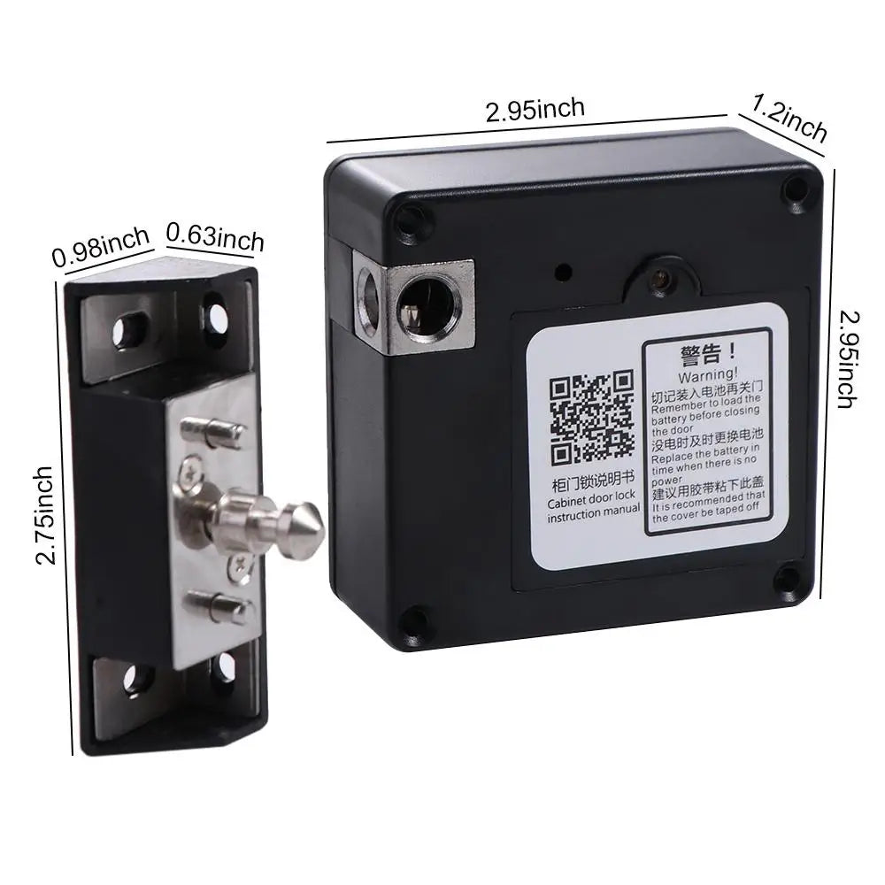 Hidden RFID Drawer & Cabinet Lock with IC Card Access – Bronze