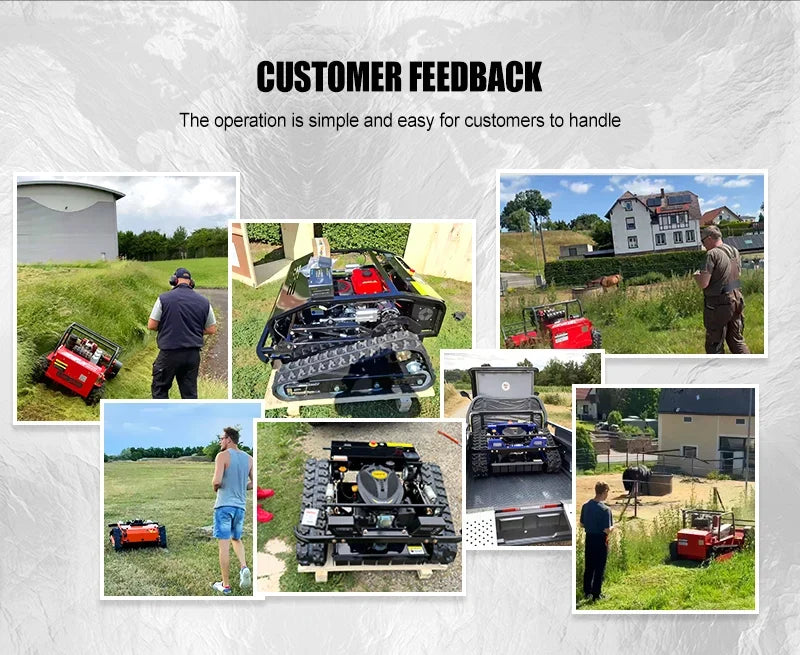 Self-Propelled Remote-Control Lawn Mower – 550mm for Small Gardens