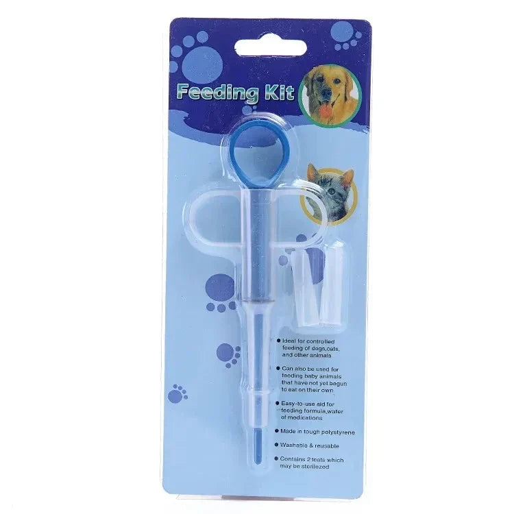 Pet Pill Feeder – Soft Tip Pill Syringe Dispenser for Dogs & Cats, Easy Tablet & Capsule Medicine Shooter