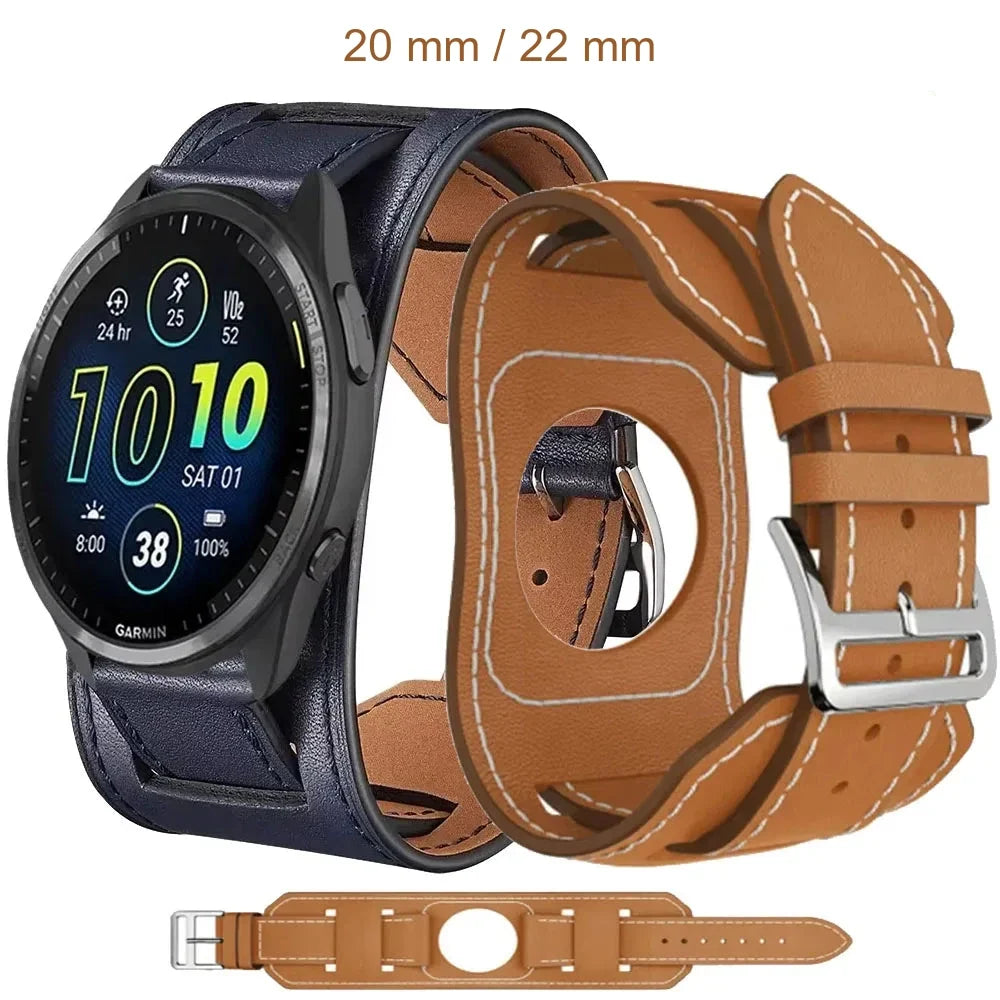Garmin Leather Watch Band - Classic Strap