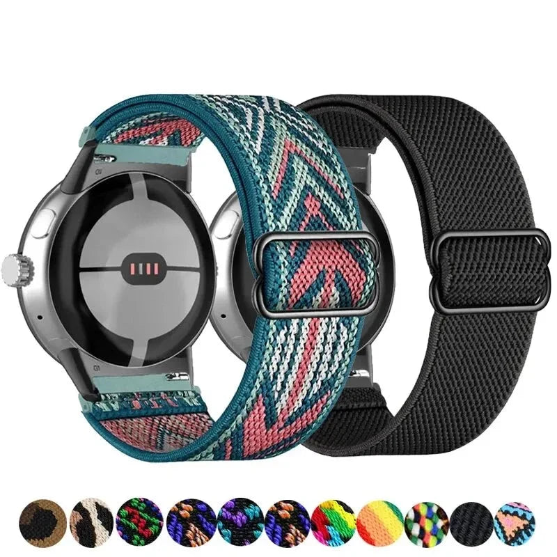 Google Pixel Watch Elastic Nylon Scrunchie Band