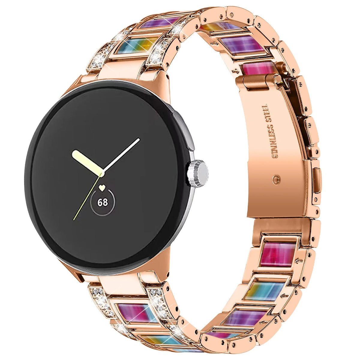 Google Pixel Watch 41mm Diamond Zinc Alloy Bracelet Band