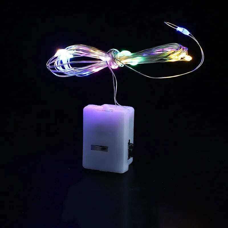LED Fairy Lights Button Battery Light String Christmas Wedding New Year Bedroom Living Room Garden Decoration Garland