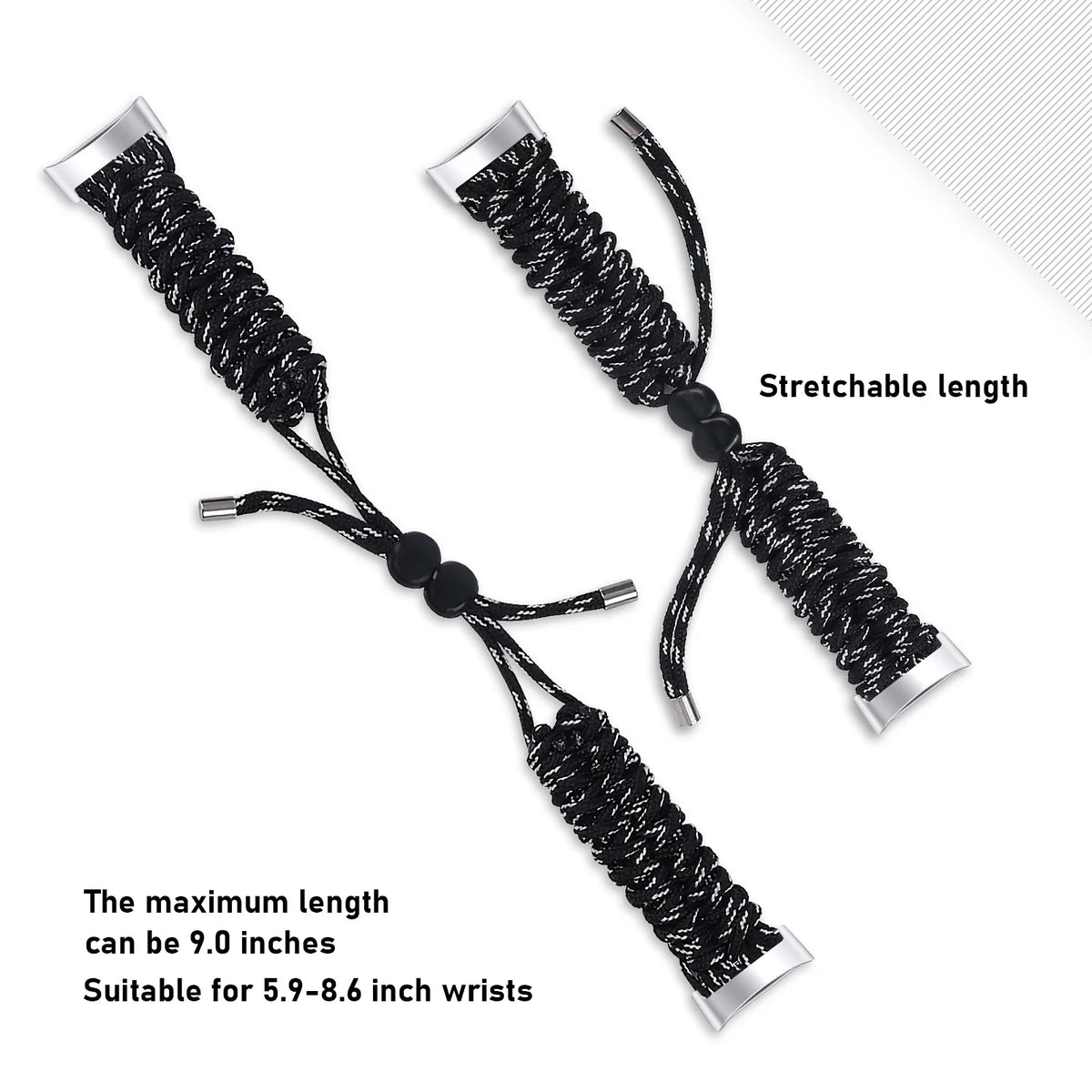 Fitbit Charge Braided Rope Band - Adjustable Drawstring Strap