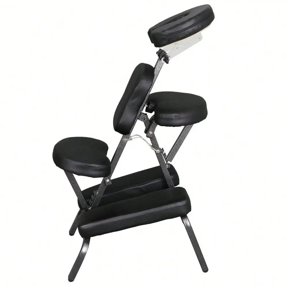 Silla versátil de masaje de spa para tatuajes, portátil y ajustable, de cuero sintético, para viajes
