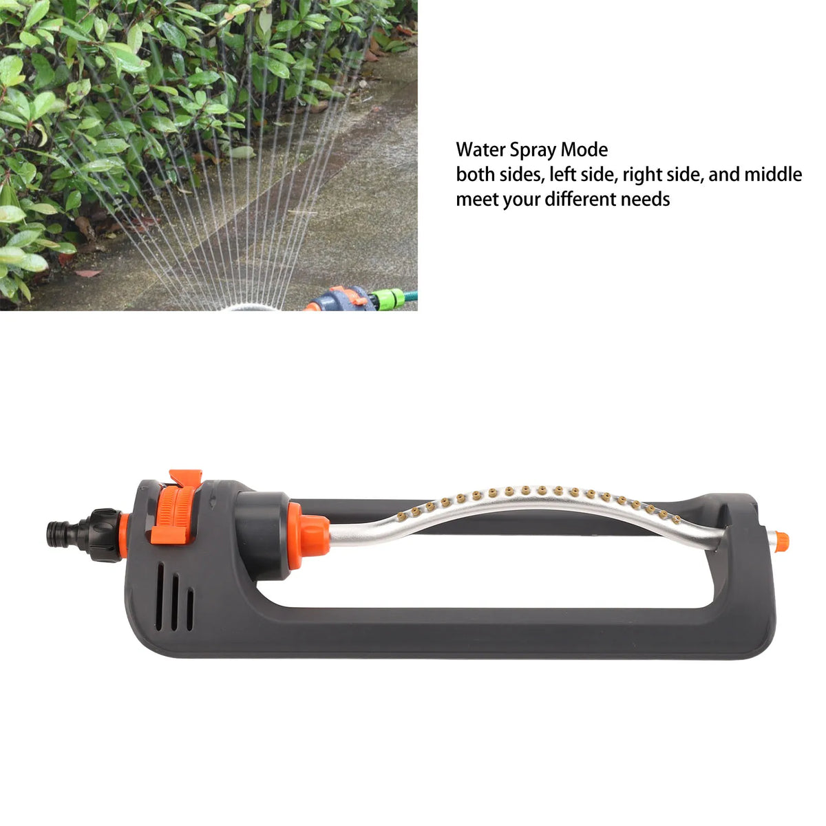 Rociador de césped oscilante automático de 19 orificios, 4 modos, dispositivo de riego para jardín doméstico y riego agrícola