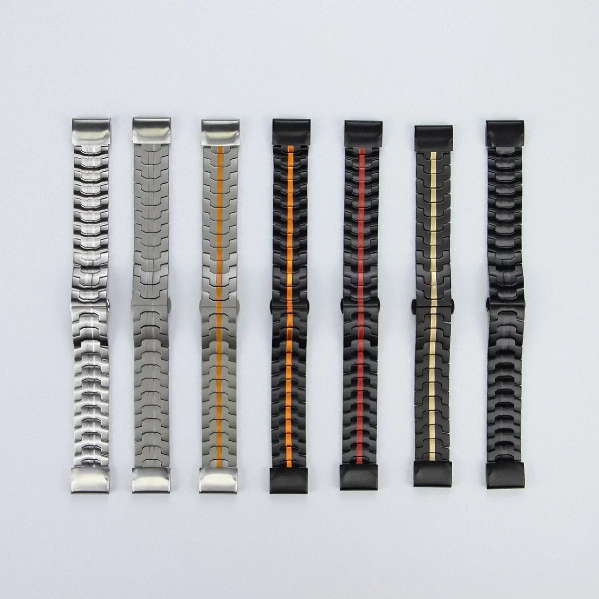 Garmin Stainless Steel Smartwatch Band - QuickFit Metal Bracelet