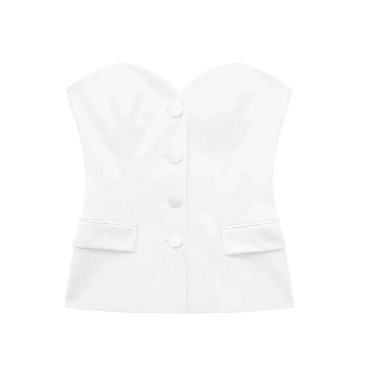 2024 Summer Fashion Woman Shorts Set Solid Chic Slim Tube Corset Top + Commuet Office Lady Wild Female Culottes Street