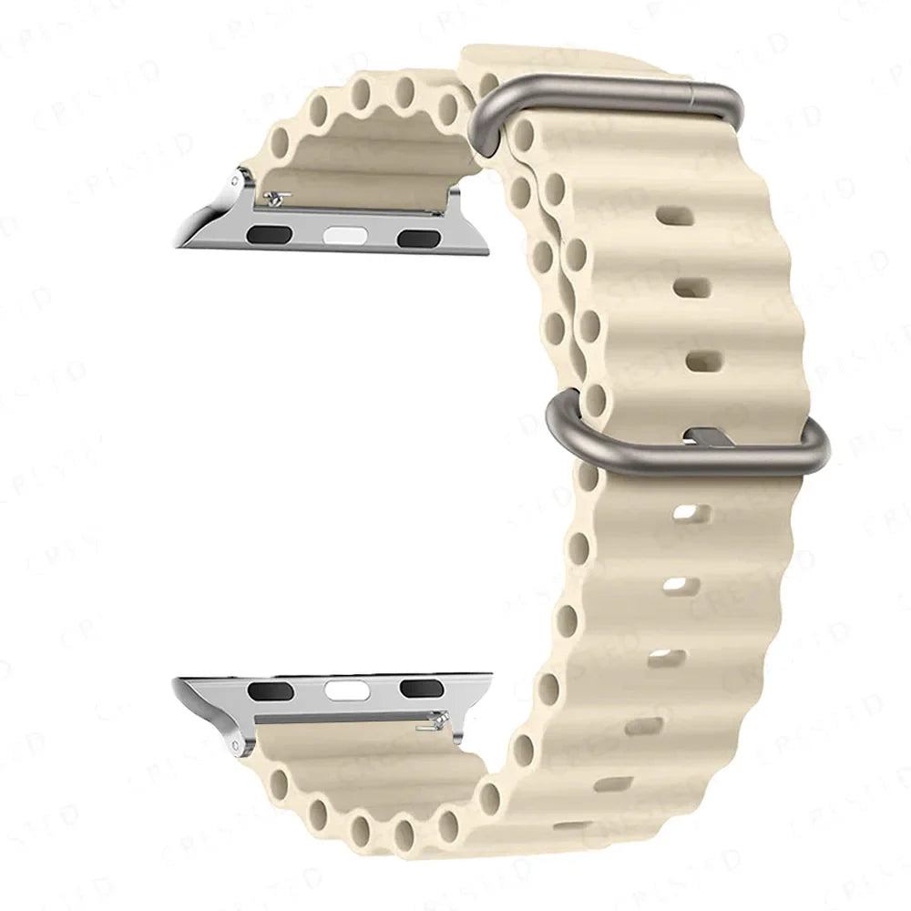 Apple Watch Silicone Strap - Soft Waterproof and Breathable