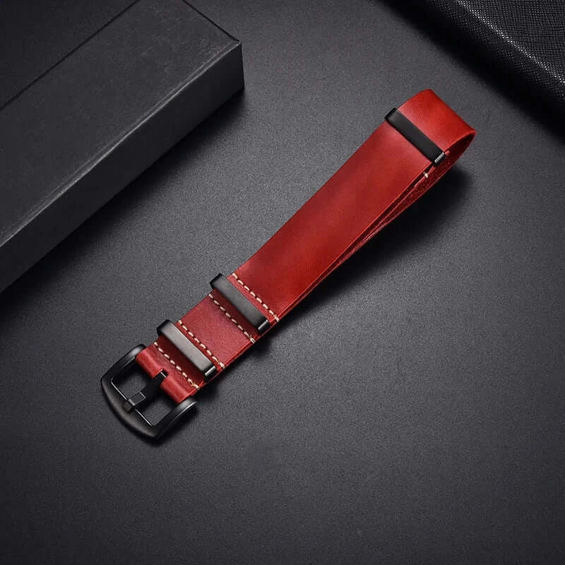 Ticwatch Leather Band - Premium Textured Design