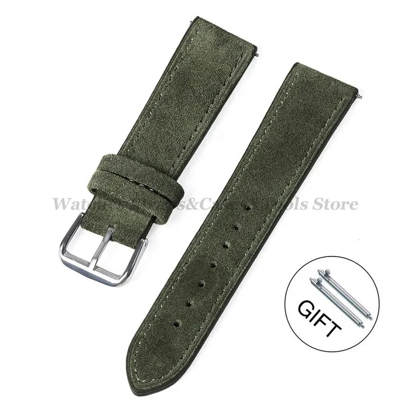 COROS Suede Leather Watch Band for COROS Smartwatch Unisex Comfort Strap