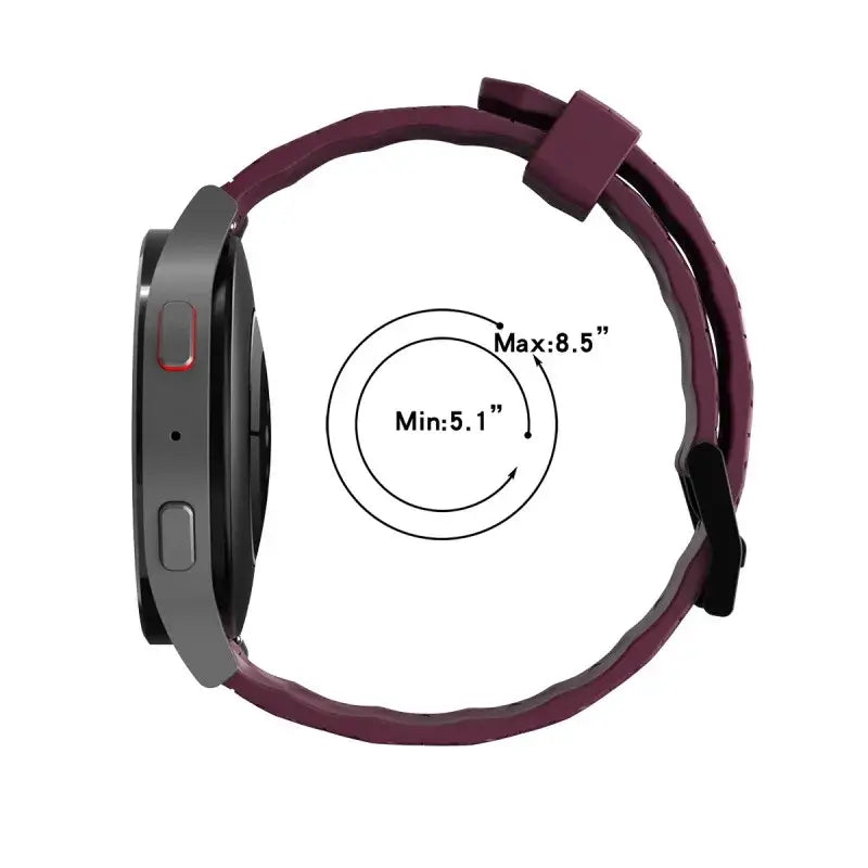 Amazfit Silicone Sport Watch Band Black Waterproof Strap for Everyday Wear