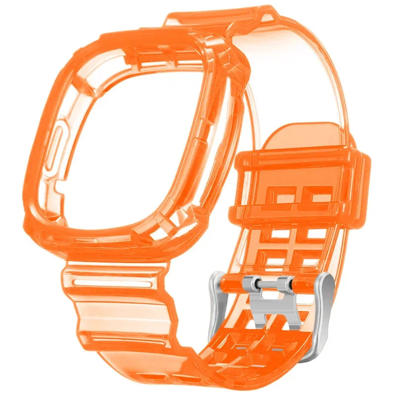 Fitbit Versa 3 / 4 Transparent Band with Integrated Case