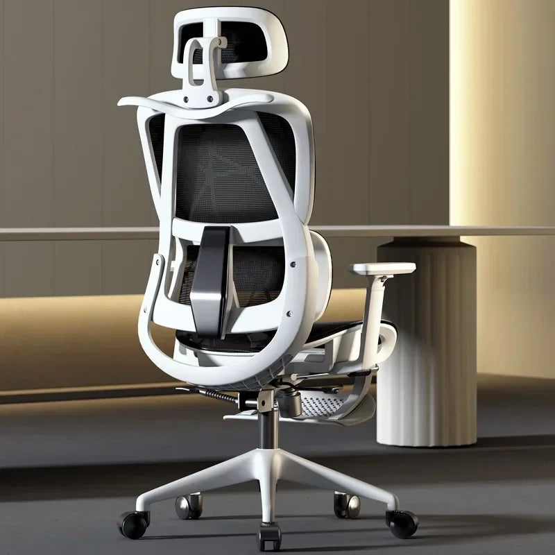 Silla ergonómica Silla de ordenador para el hogar Silla de oficina cómoda para sedentarismo Respaldo Asiento Escritorio de estudio Silla de estudio E-sports