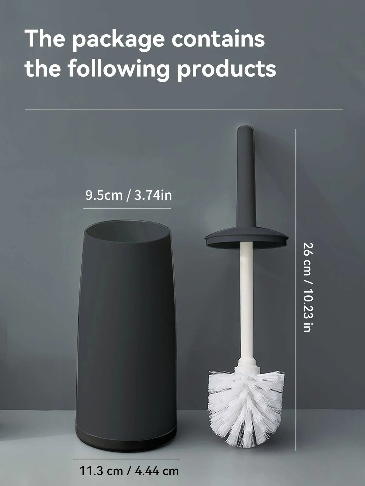 Cepillo de Inodoro de Plástico con Base, Cepillo de Limpieza de Inodoro de Mango Largo para WC, Accesorios de Baño, Herramientas de Limpieza