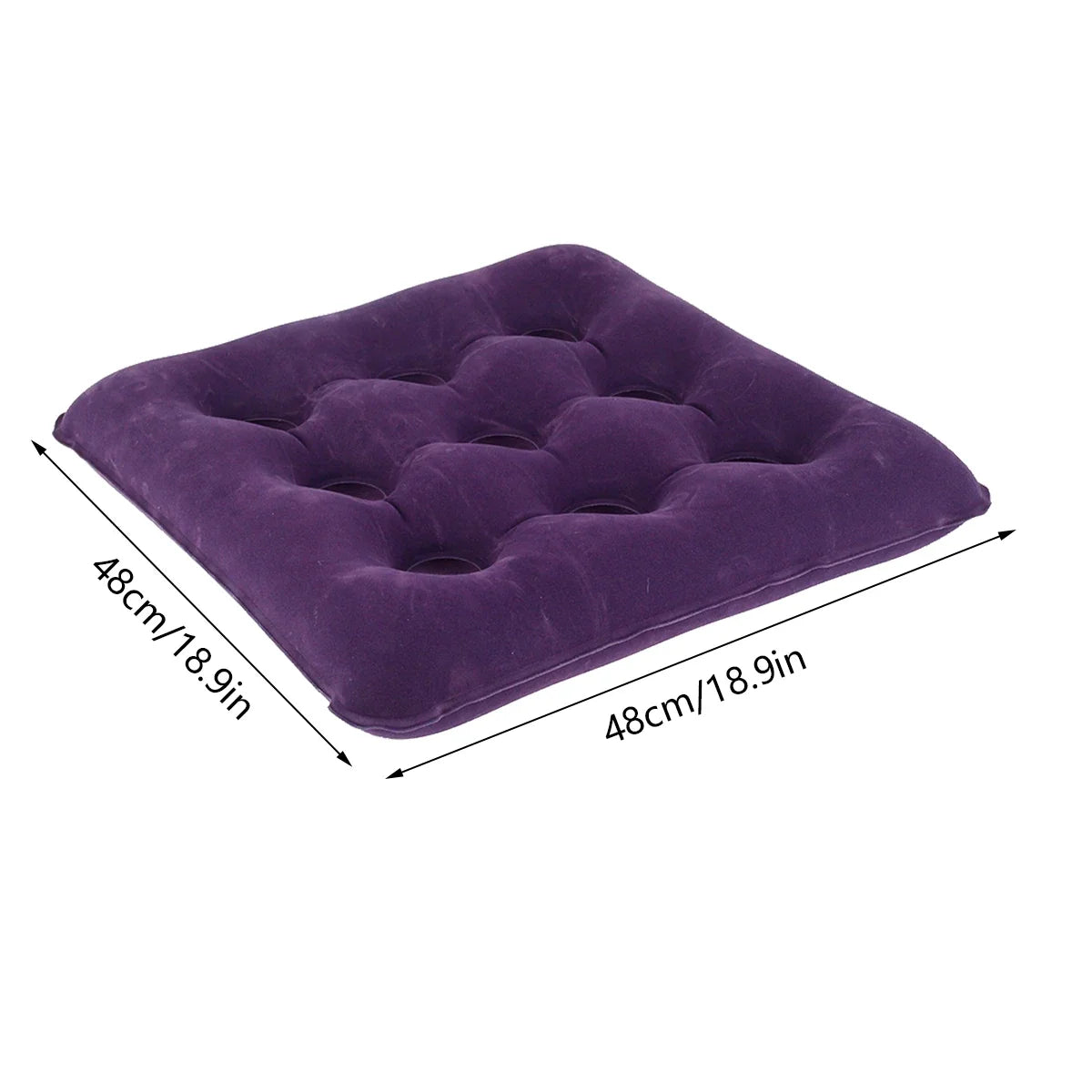 Inflatable Donut Seat Cushion for Hemorrhoid Pad Adjustable Lightweight Leakproof Inflatable Massage Pillow Chair Seat Cushion