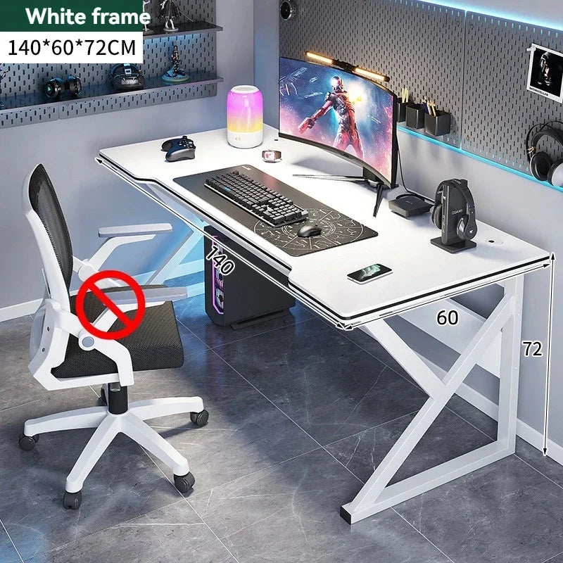 Escritorio de computadora para el hogar, escritorio para el hogar, escritorio de aprendizaje para estudiantes, escritorio simple para juegos, escritorio de deportes electrónicos, banco de trabajo, escritorio de oficina