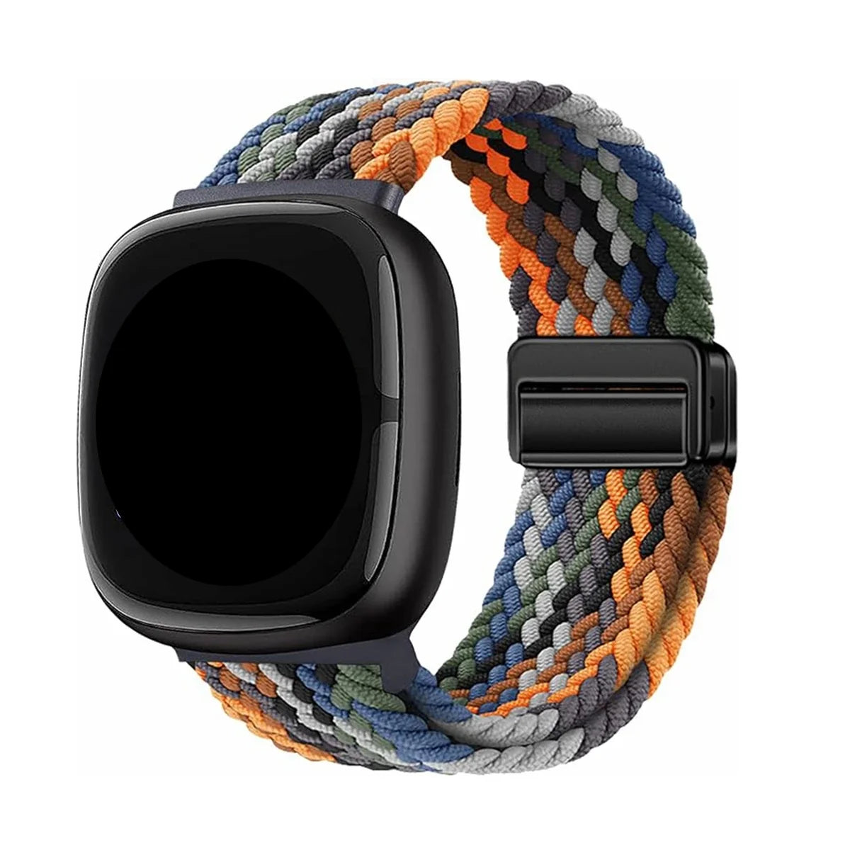Fitbit Versa 2 / Versa 3–4 / Sense 1–2 Magnetic Braided Band