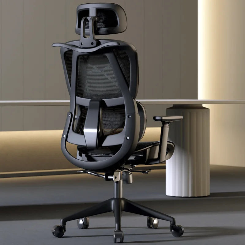 Ergonomic Computer Desk Chair Breathable Mesh Back Lumbar Support Adjustable Height Armrest Swivel Rolling Casters Home Office
