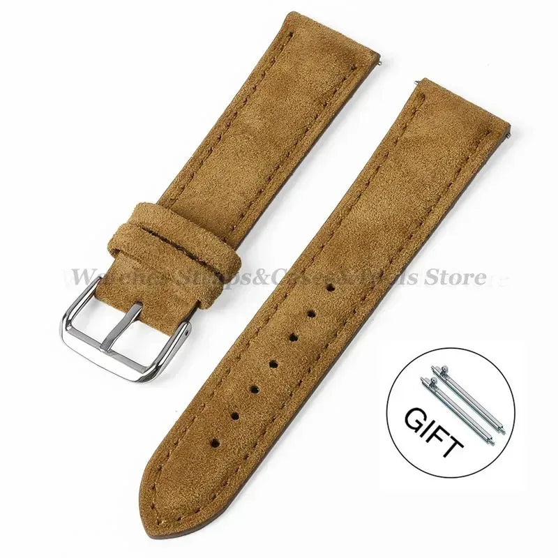 COROS Suede Leather Watch Band for COROS Smartwatch Unisex Comfort Strap