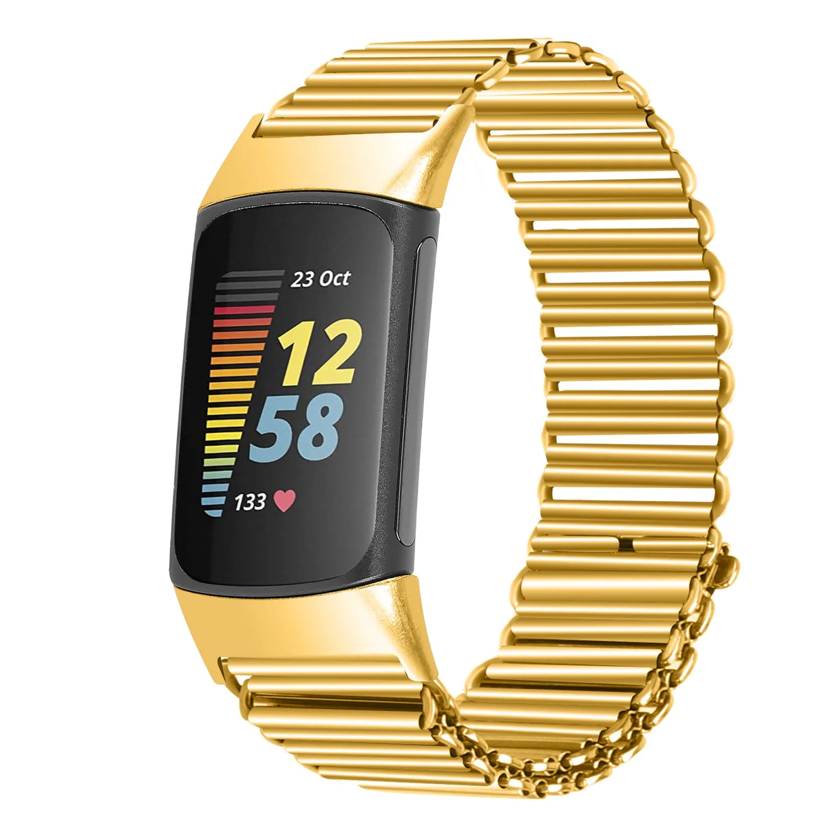 Fitbit Charge 5 6 Stainless Steel Strap - Modern Design