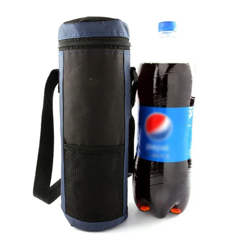 Bolsa Térmica Portátil con Correas de Transporte, Funda Aislante de Tela Oxford, Película de Aluminio, para Viajes, Camping, Mantiene las Bebidas Frías/Calientes